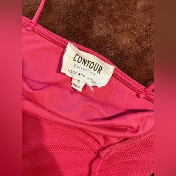 Pink Spaghetti strap dress w/ Slit Contour Collection - Picture 7 of 9